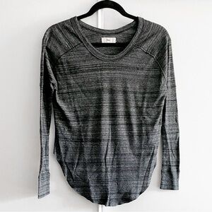 Tna Scoop Neck Striped Tee